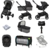 Joie Chrome (Gemm) Everything You Need Travel System Bundle With Carrycot & ISOFIX Base - Shale -Best Baby Sale Store ChromePebbleIsofixTravelSystemBaseBundle