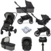 Joie Chrome (Gemm) Travel System With Carrycot & ISOFIX Base - Shale -Best Baby Sale Store ChromeShaleIsofixTravelSystemBase