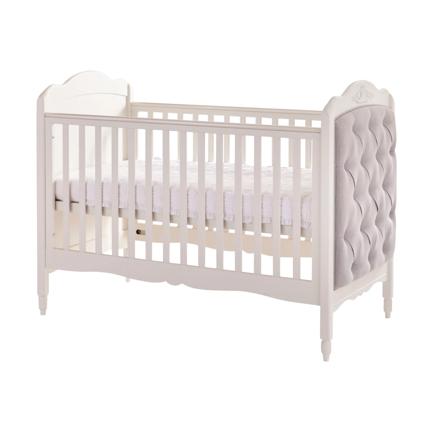 Mee-Go Epernay Cot Bed With Fibre Mattress - Grey 5 Mee-Go Epernay Cot Bed With Fibre Mattress - Grey - Image 3