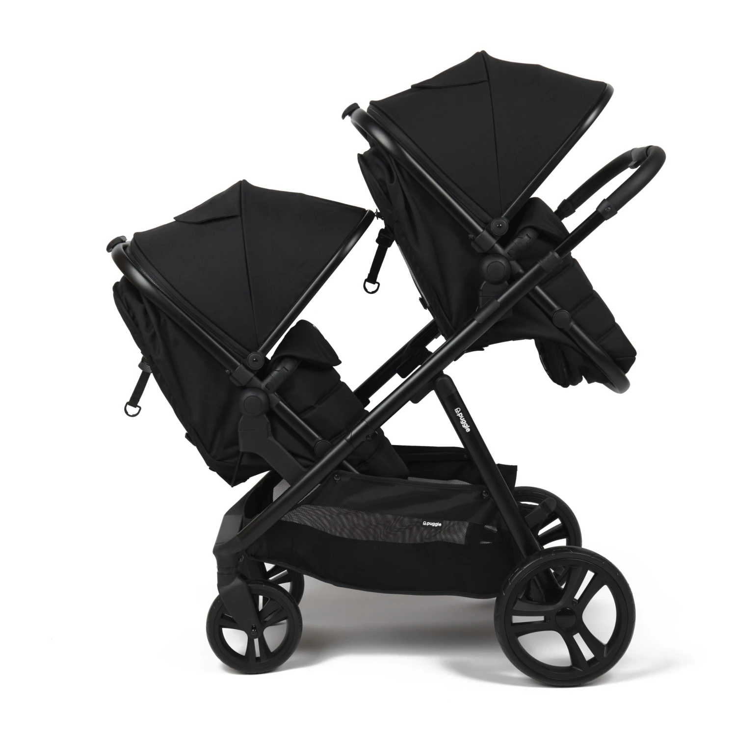 Puggle Memphis 2-in-1 Duo I-Size Double Twin Travel System With ISOFIX Base β Midnight Black 5 Puggle Memphis 2-in-1 Duo I-Size Double Twin Travel System With ISOFIX Base β Midnight Black - Image 3