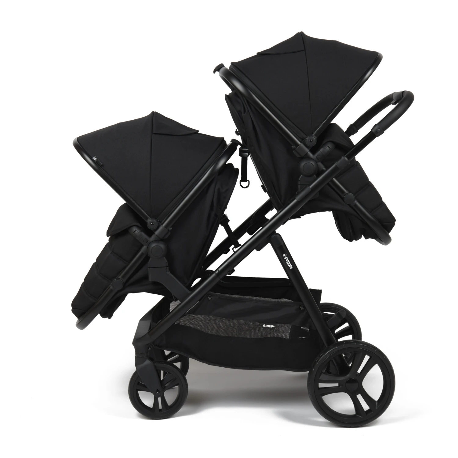 Puggle Memphis 2-in-1 Duo I-Size Double Twin Travel System With ISOFIX Base β Midnight Black 7 Puggle Memphis 2-in-1 Duo I-Size Double Twin Travel System With ISOFIX Base β Midnight Black - Image 5