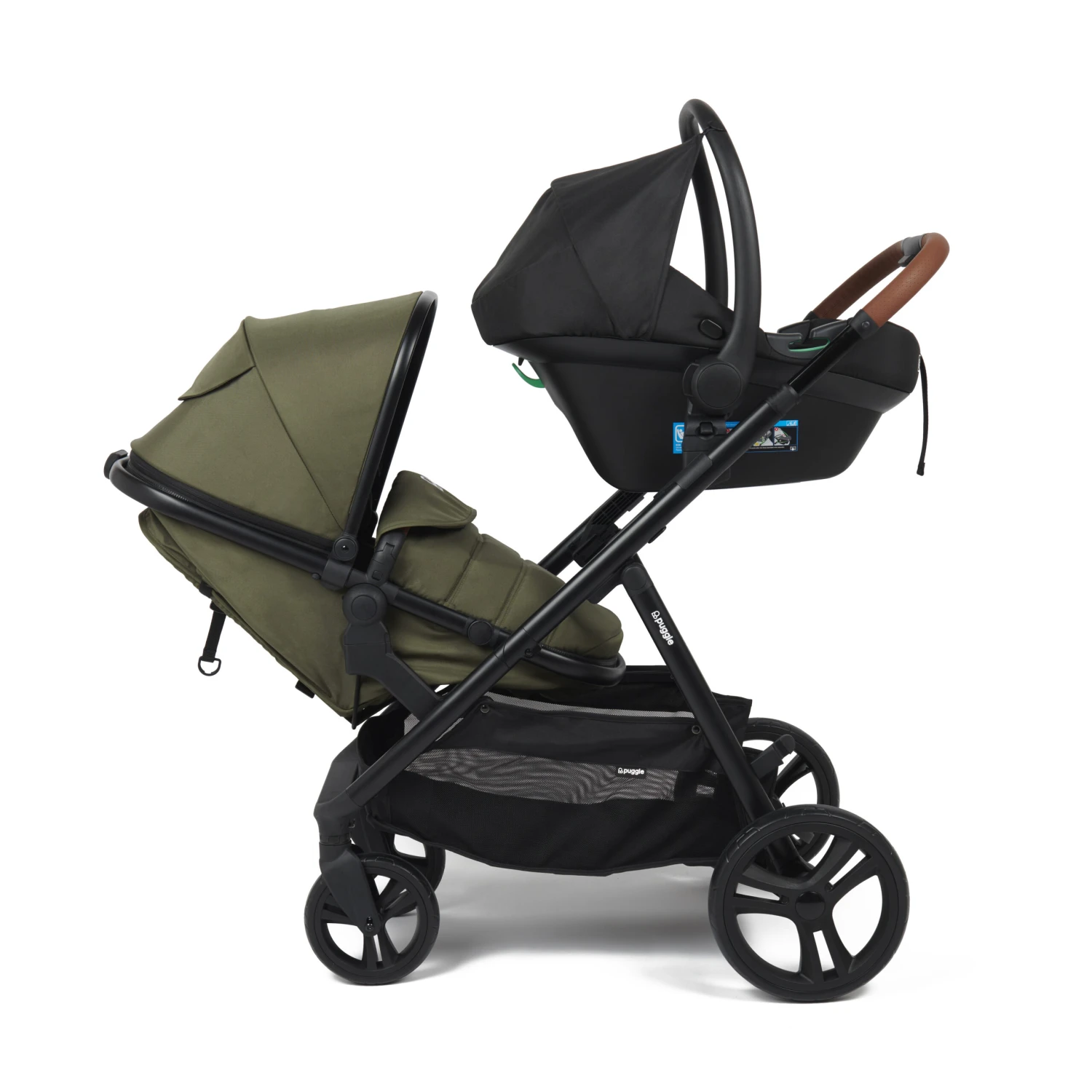 Puggle Memphis 2-in-1 Duo I-Size Double Twin Travel System – Forest Green 6 Puggle Memphis 2-in-1 Duo I-Size Double Twin Travel System – Forest Green - Image 4