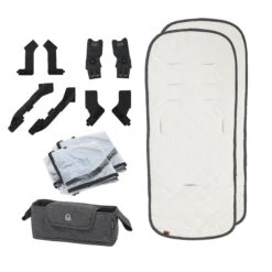 Puggle Memphis 2-in-1 Duo I-Size Double Twin Travel System With ISOFIX Base - Platinum Grey -Best Baby Sale Store Euroactive Maverick2 in 1DuoGrey 11 1