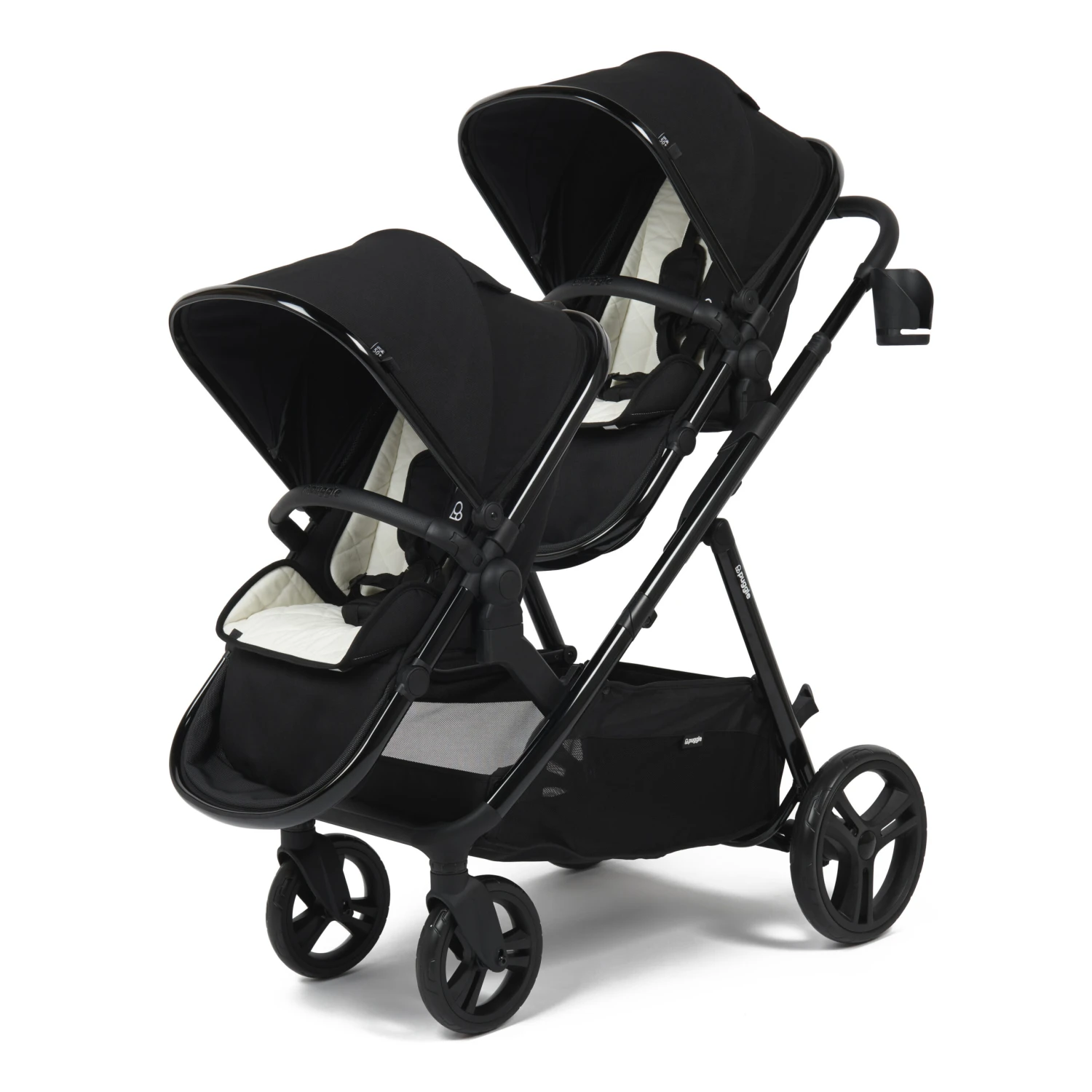 Puggle Memphis 3-in-1 Duo I-Size Double Twin Travel System With ISOFIX Base - Midnight Black 4 Puggle Memphis 3-in-1 Duo I-Size Double Twin Travel System With ISOFIX Base - Midnight Black - Image 2