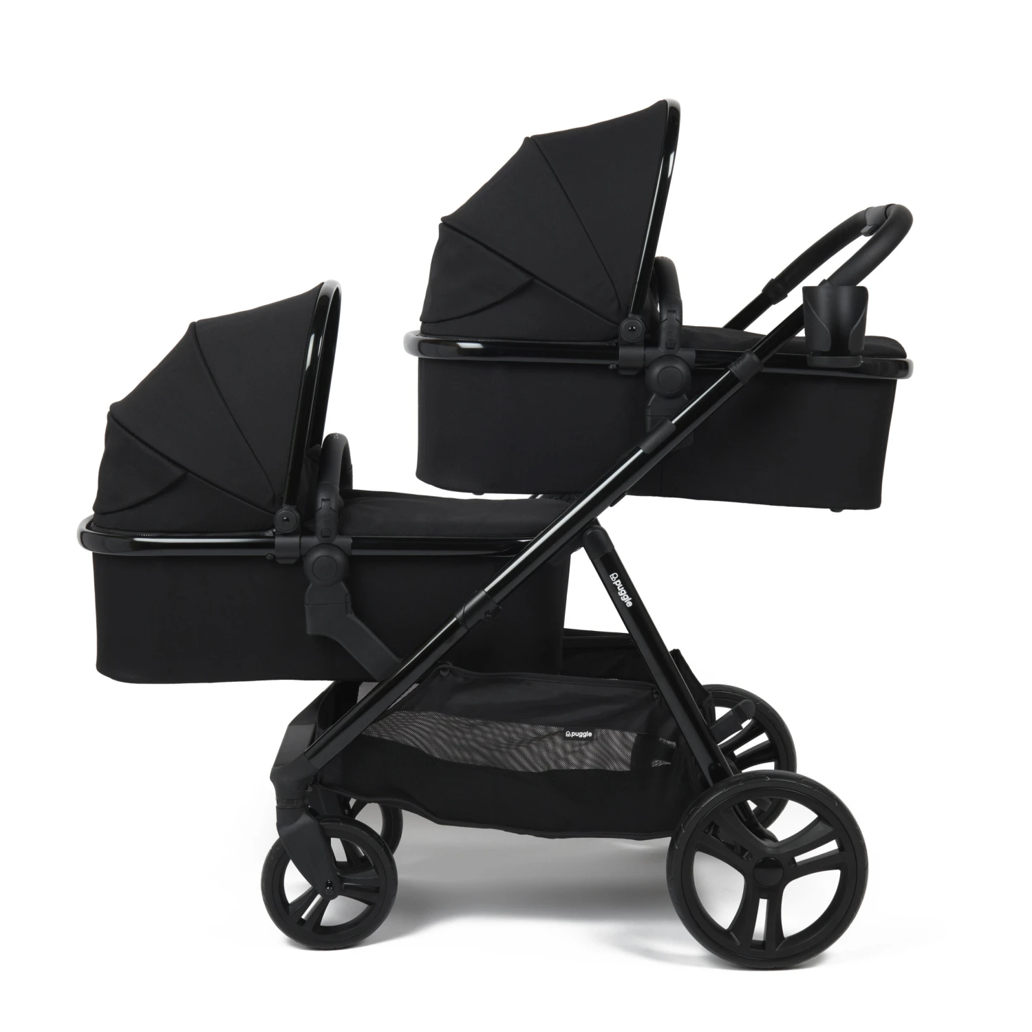 Puggle Memphis 3-in-1 Duo I-Size Double Twin Travel System With ISOFIX Base - Midnight Black 5 Puggle Memphis 3-in-1 Duo I-Size Double Twin Travel System With ISOFIX Base - Midnight Black - Image 3