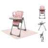 Puggle Foodie Eat & 9 In 1 Highchair & Splash Mat From Birth - Blush Pink -Best Baby Sale Store Euroactive highchair PuggleFoodie pink mat