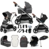 Puggle Memphis 3-in-1 I-Size Travel System With ISOFIX Base - Platinum Grey -Best Baby Sale Store GreyHero 6