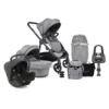 ICandy Orange 3 Complete 14 Piece Travel System Bundle With I-Snug 2 Car Seat & ISOFIX Base - Light Grey Marl Phantom -Best Baby Sale Store HGrey