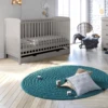 Puggle Henbury Cot Bed With Essential Spring Mattress - Classic Grey -Best Baby Sale Store HenburyGreyDrawsolo 1