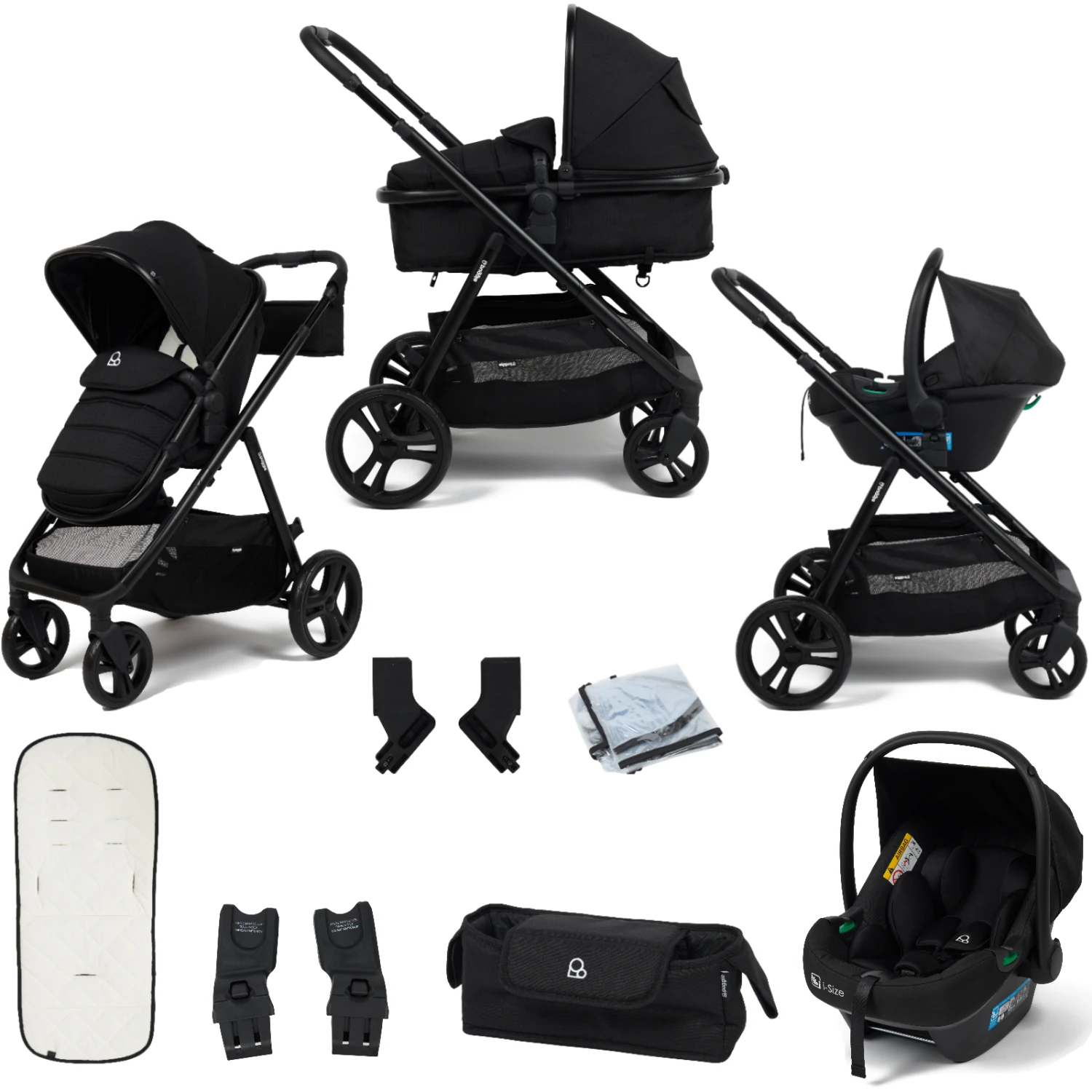 Puggle Memphis 2in1 I-Size Travel System – Midnight Black 3 Puggle Memphis 2in1 I-Size Travel System – Midnight Black