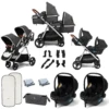 Puggle Memphis 2-in-1 Duo I-Size Double Twin Travel System – Platinum Grey -Best Baby Sale Store Hero 22