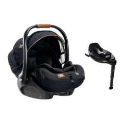 Joie I-Level Recline I-Size Group 0+ (Birth - 15 Months) Car Seat With I-Base Encore I-Size ISOFIX Rotating Spin Car Seat Safety Base - Eclipse