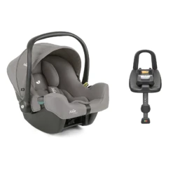 Joie I-Snug 2 Group 0+ (Birth - 12 Months) Infant Car Seat With I-Base Advance ISOFIX Base - Pebble