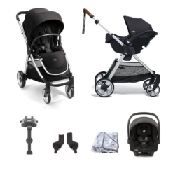 Mamas & Papas Flip XT2 (i-Snug 2 Car Seat) Travel System With ISOFIX Base - Black