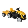 JCB Electric 6V Battery Operated Tractor With Trailer - Yellow (2 - 5 Years)