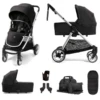 Mamas & Papas Flip XT2 (6pc) 2in1 Pushchair Stroller With Carrycot - Black 2 Mamas & Papas Flip XT2 (6pc) 2in1 Pushchair Stroller With Carrycot - Black -Best Baby Sale Store Hero Black