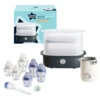 Tommee Tippee 12pc Essentials Feeding Set With Electric Steam Steriliser - Blue / Black -Best Baby Sale Store Hero Blue 1
