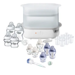 Tommee Tippee 22pc Complete Feeding Set With Electric Steam Steriliser - Blue / White
