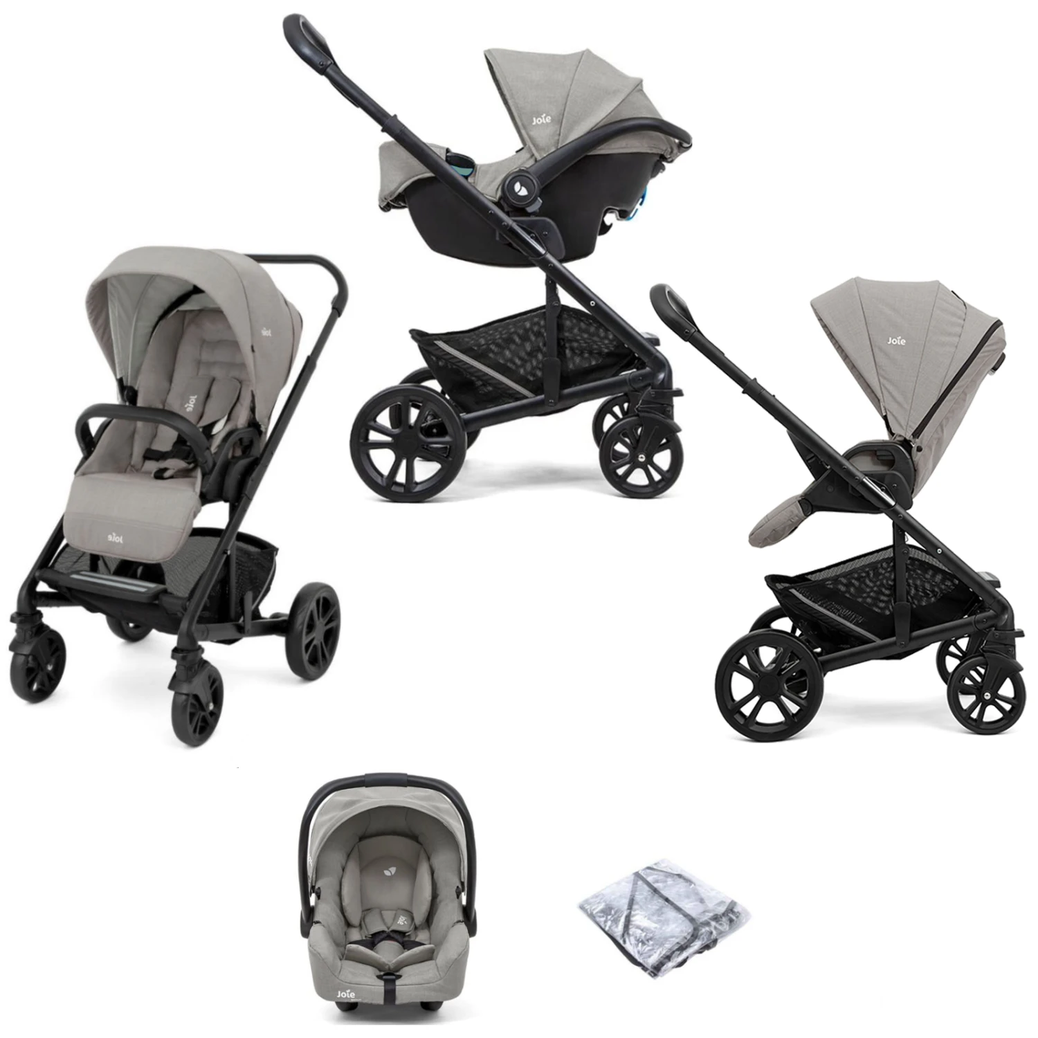Joie Chrome (i-Snug2) Travel System - Pebble 3 Joie Chrome (i-Snug2) Travel System - Pebble