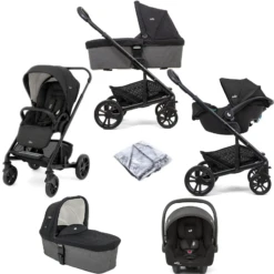Joie Chrome (i-Snug2) Travel System With Carrycot - Shale