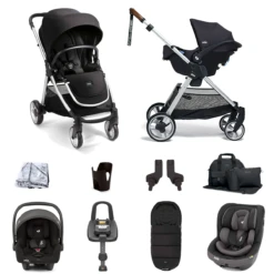 Mamas & Papas Flip XT2 9pc Travel System - Black