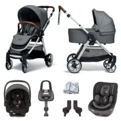 Mamas & Papas Flip XT2 7pc Travel System - Fossil Grey