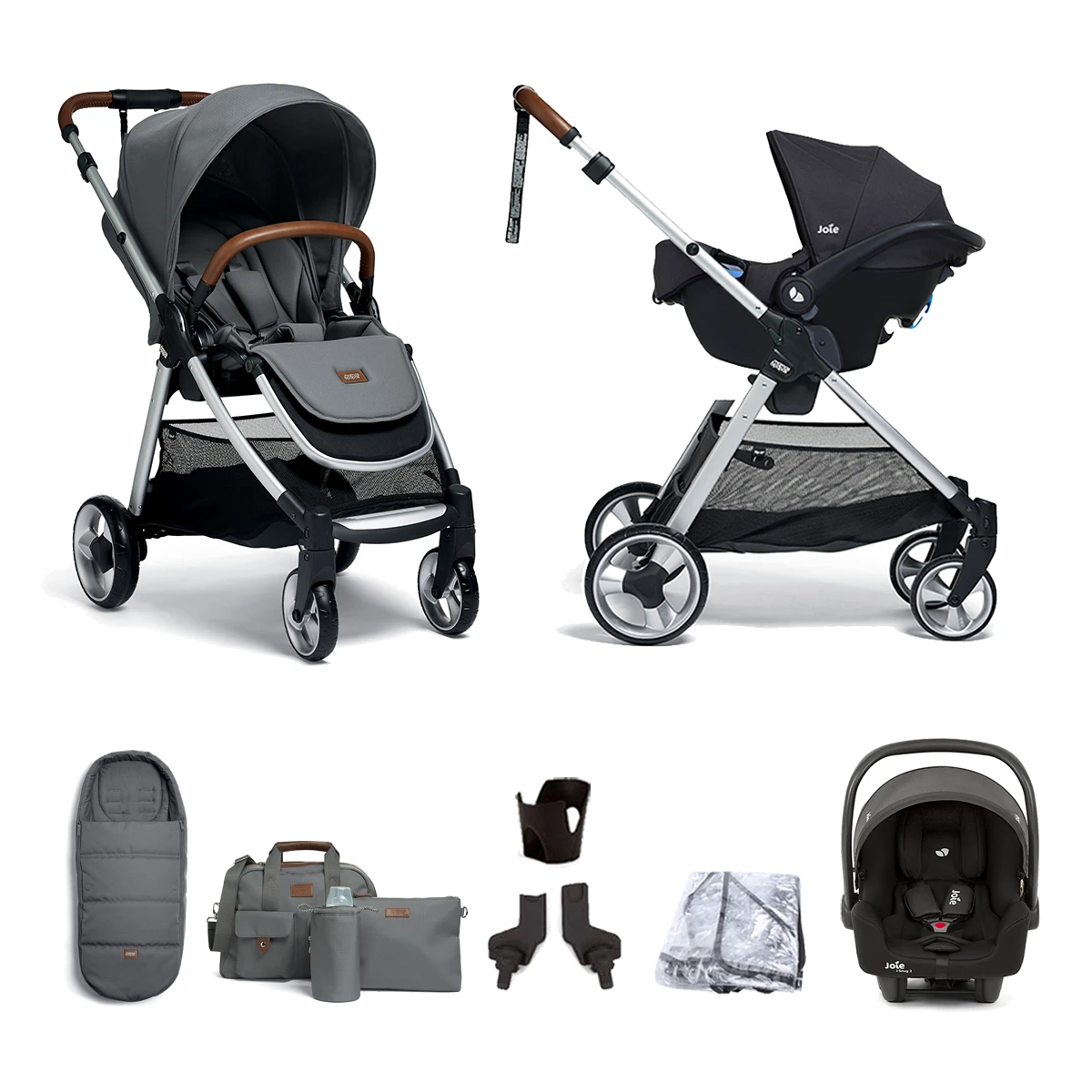 Mamas & Papas Flip XT2 7pc Essentials (i-Snug 2 Car Seat) Travel System - Fossil Grey 3 Mamas & Papas Flip XT2 7pc Essentials (i-Snug 2 Car Seat) Travel System - Fossil Grey