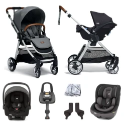 Mamas & Papas Flip XT2 6pc Travel System - Fossil Grey