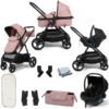 Puggle Memphis 2in1 I-Size Travel System – Vintage Pink -Best Baby Sale Store HeroPink 1
