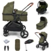 Puggle Monaco XT 2in1 I-Size Travel System With ISOFIX Base - Forest Green 1 Puggle Monaco XT 2in1 I-Size Travel System With ISOFIX Base - Forest Green -Best Baby Sale Store HerowBase Green