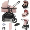 Puggle Monaco XT 2in1 I-Size Travel System With ISOFIX Base - Blush Pink -Best Baby Sale Store HerowBase Pink