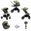 Joie Aeria Special Edition (i-Gemm 2) Travel System With ISOFIX Base - Pine Green -Best Baby Sale Store Herowithisofix