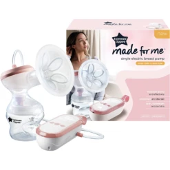 Tommee Tippee Made For Me Single Portable Electric Breast Pump With 150ml Bottle - Natural
