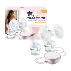 Tommee Tippee Made For Me Double Portable Electric Breast Pump With X2 150ml Bottle - Natural