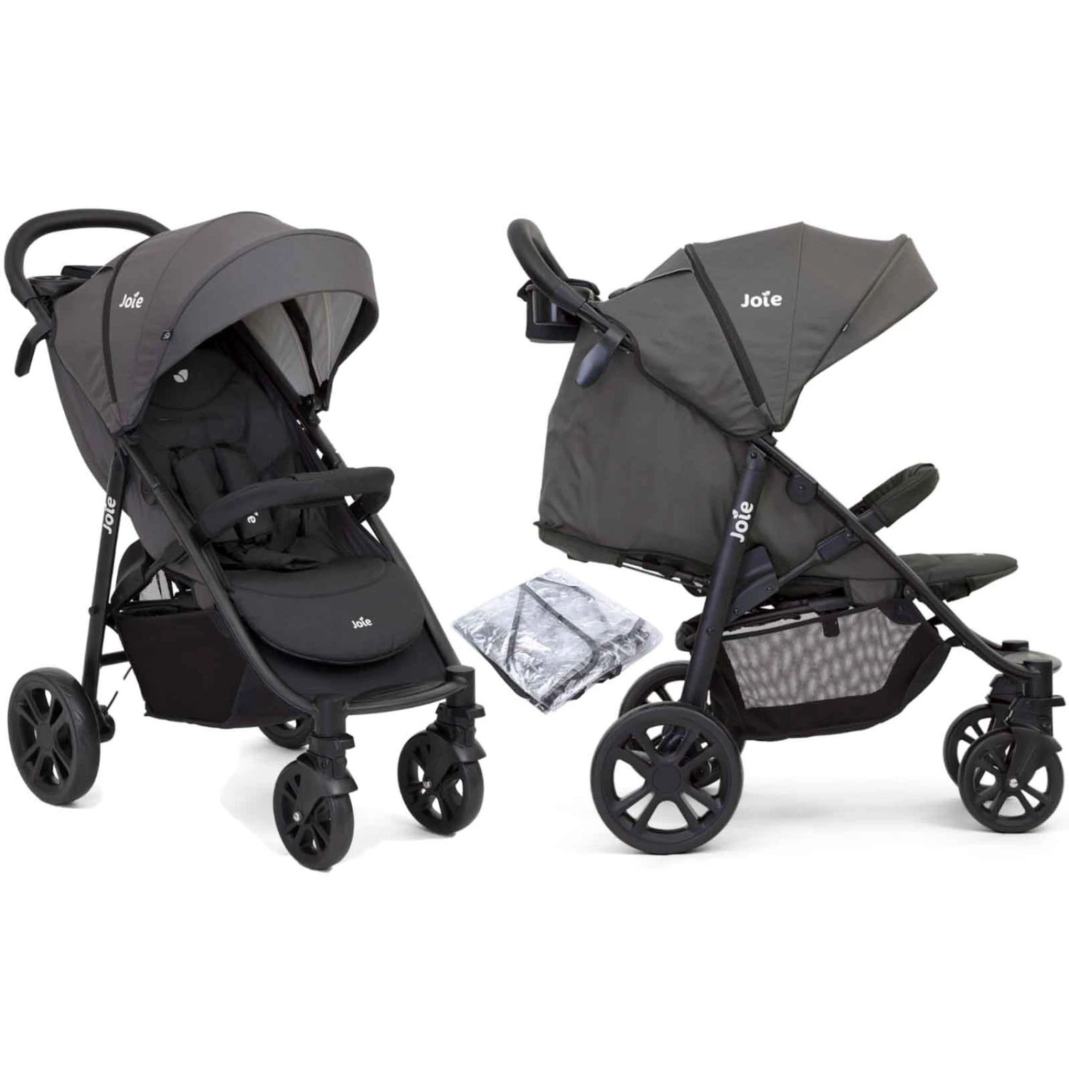 Joie Litetrax 4 Wheel Pushchair Stroller - Coal 3 Joie Litetrax 4 Wheel Pushchair Stroller - Coal