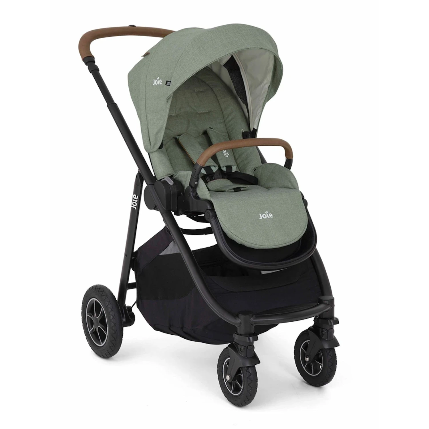 Joie Versatrax (i-Snug 2) Travel System With Ramble XL Carrycot - Laurel Green 4 Joie Versatrax (i-Snug 2) Travel System With Ramble XL Carrycot - Laurel Green - Image 2