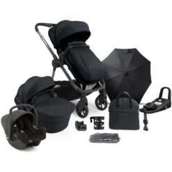 ICandy Lime Lifestyle (i-Snug2) Travel System Summer Bundle With ISOFIX Base - Black