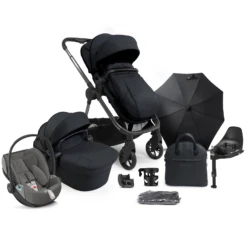 ICandy Lime Lifestyle (Cloud Z2) Travel System Summer Bundle With ISOFIX Base - Black