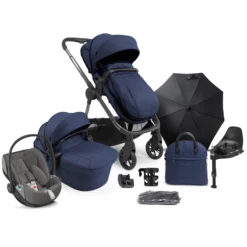 ICandy Lime Lifestyle (Cloud Z2) Travel System Summer Bundle With ISOFIX Base - Navy