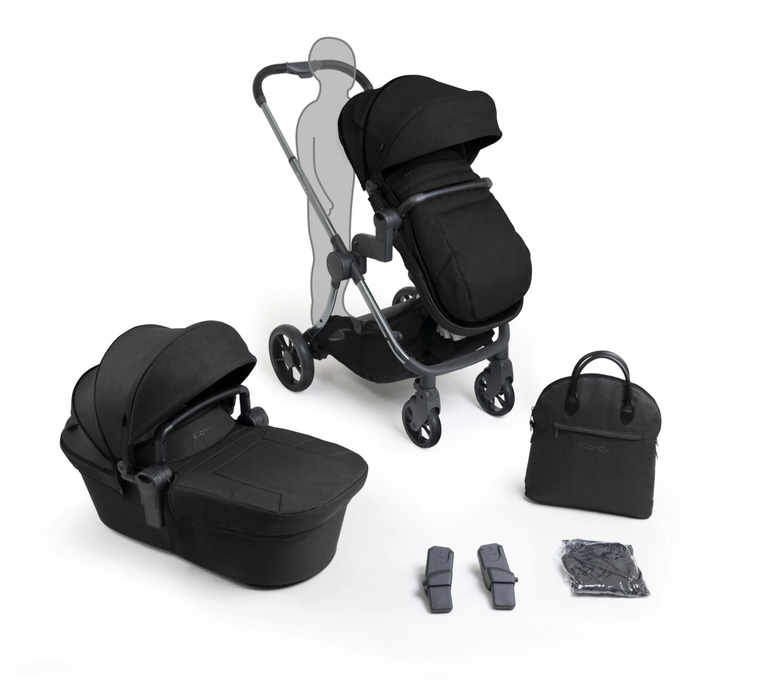 ICandy Lime Lifestyle (i-Snug2) Travel System Summer Bundle With ISOFIX Base - Black 6 ICandy Lime Lifestyle (i-Snug2) Travel System Summer Bundle With ISOFIX Base - Black - Image 4