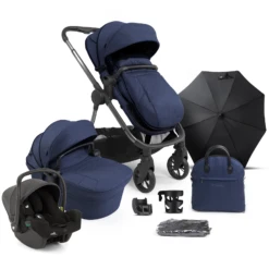 ICandy Lime Lifestyle (i-Snug2) Travel System Summer Bundle - Navy