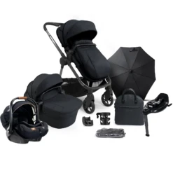 ICandy Lime Lifestyle (i-Level) Travel System Summer Bundle With Encore ISOFIX - Black