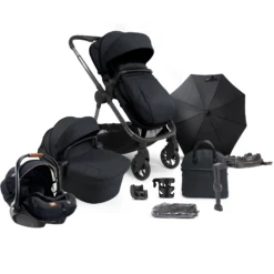ICandy Lime Lifestyle (i-Level) Travel System Summer Bundle With LX 2 ISOFIX - Black