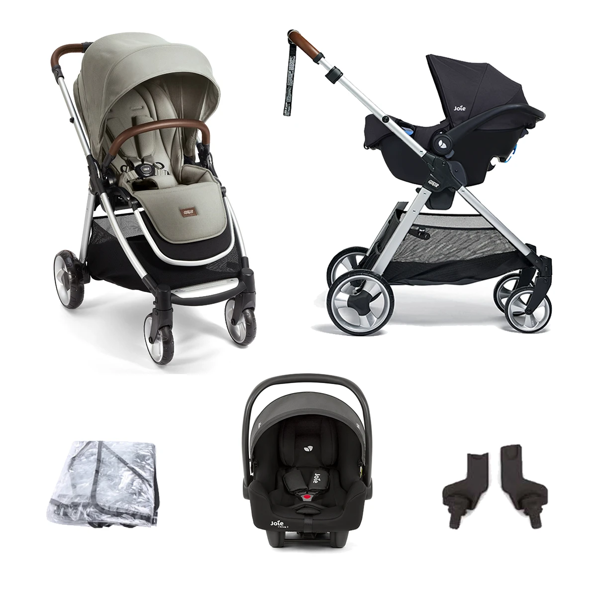 Mamas & Papas Flip XT2 (i-Snug 2 Car Seat) Travel System - Sage Green 3 Mamas & Papas Flip XT2 (i-Snug 2 Car Seat) Travel System - Sage Green