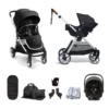 Mamas & Papas Flip XT2 7pc Essentials (i-Snug 2 Car Seat) Travel System - Black -Best Baby Sale Store MP5Black