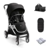 Mamas & Papas Flip XT2 Pushchair With Footmuff, Changing Bag & Raincover - Black -Best Baby Sale Store MPXT2FootmuffBagBlack
