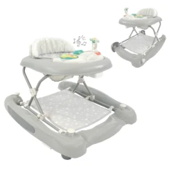 Puggle 3in1 Push, Walk & Rock Baby Walker - Scattered Stars Grey