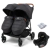 Puggle Urban City Easyfold Twin (Alston Car Seat) Travel System Bundle - Slate Grey -Best Baby Sale Store MainGrey