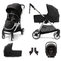 Mamas & Papas Flip XT2 (i-Snug 2 Car Seat) Travel System With Carrycot - Black