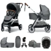 Mamas & Papas Flip XT2 7pc Essentials (i-Snug 2 Car Seat) Travel System With Carrycot - Fossil Grey -Best Baby Sale Store MamasandPapasFlipXT22in16pcEssentialsSetwithGemm Grey